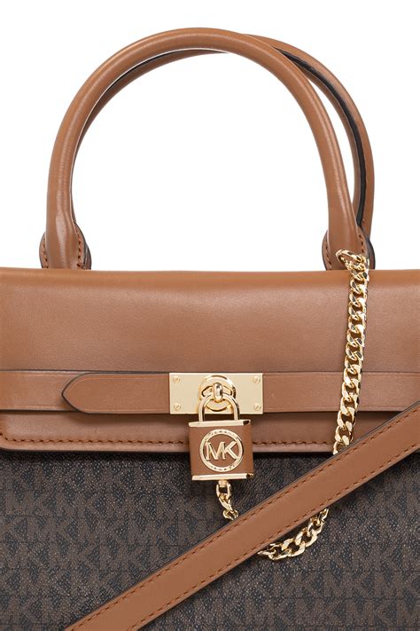 michael kors gold hamilton bag|Michael Kors Hamilton bag measurements.